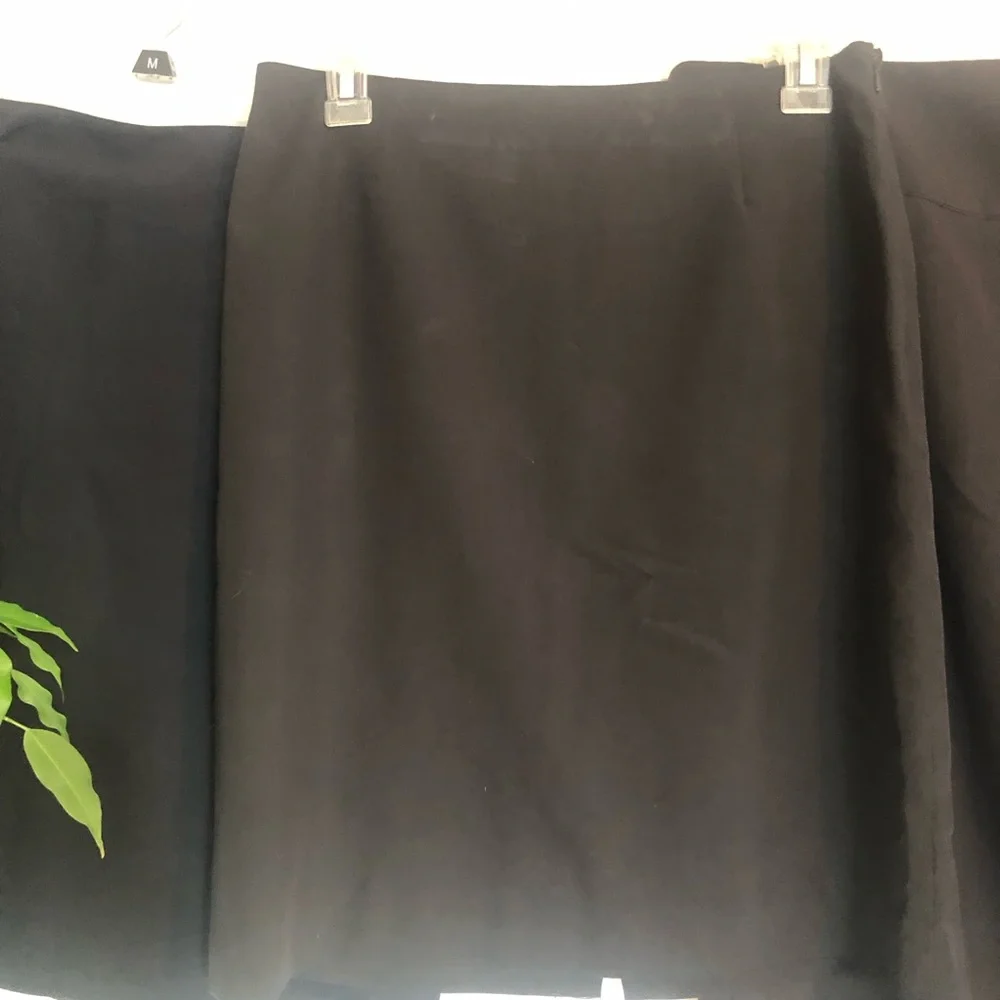ICO UNIFORMS lot 3 size 6 black slimming lined pencil skirts office work wear